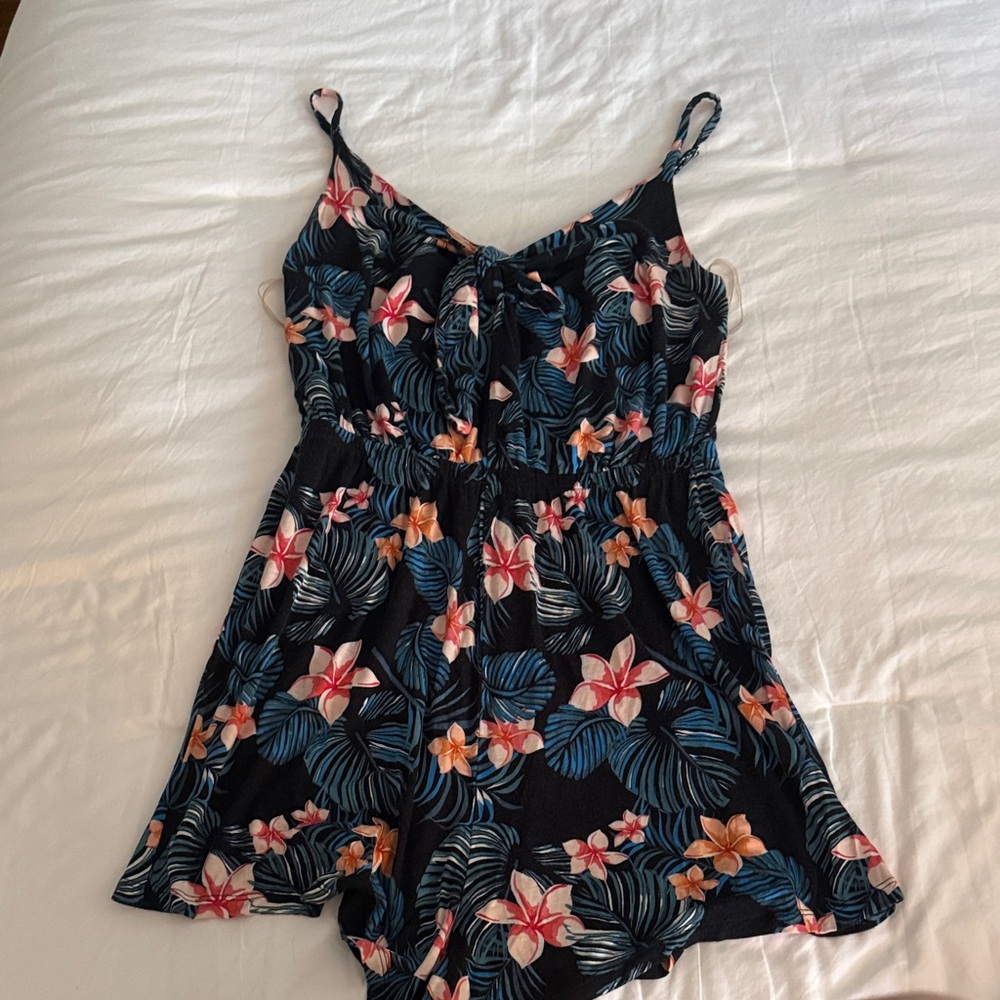 Tropical Print Romper